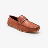 textured loafers with formals by calza