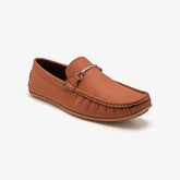 brown leather slip on shoes mens by calza