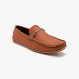 brown leather slip on shoes mens by calza
