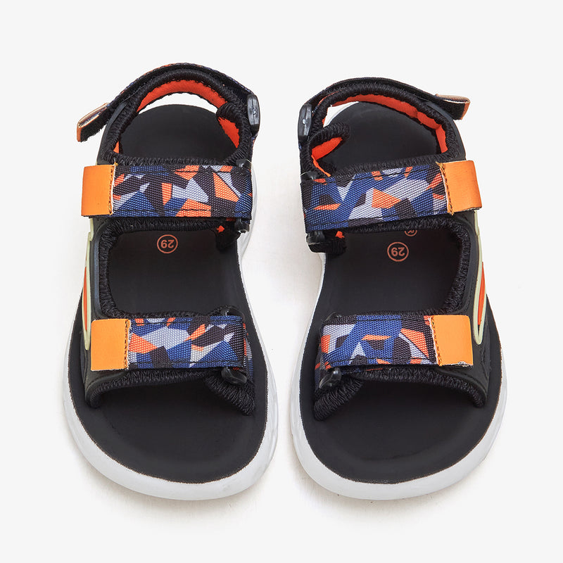 Boys' Printed Mesh Sandals