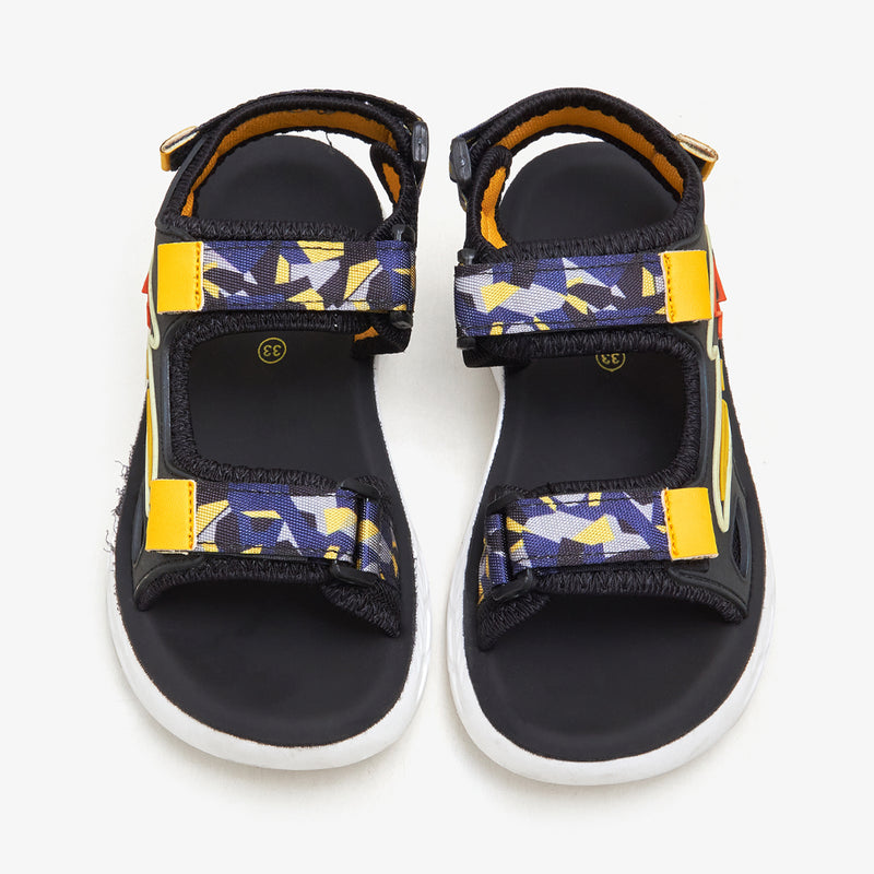 Boys' Printed Mesh Sandals
