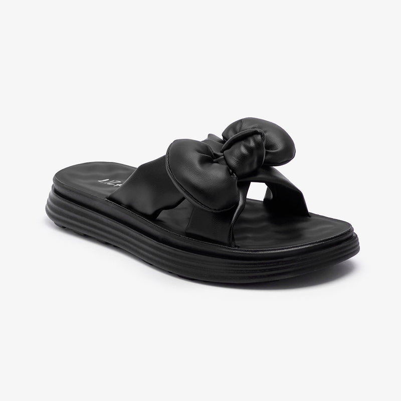 Women's Cushioned Bow Slides