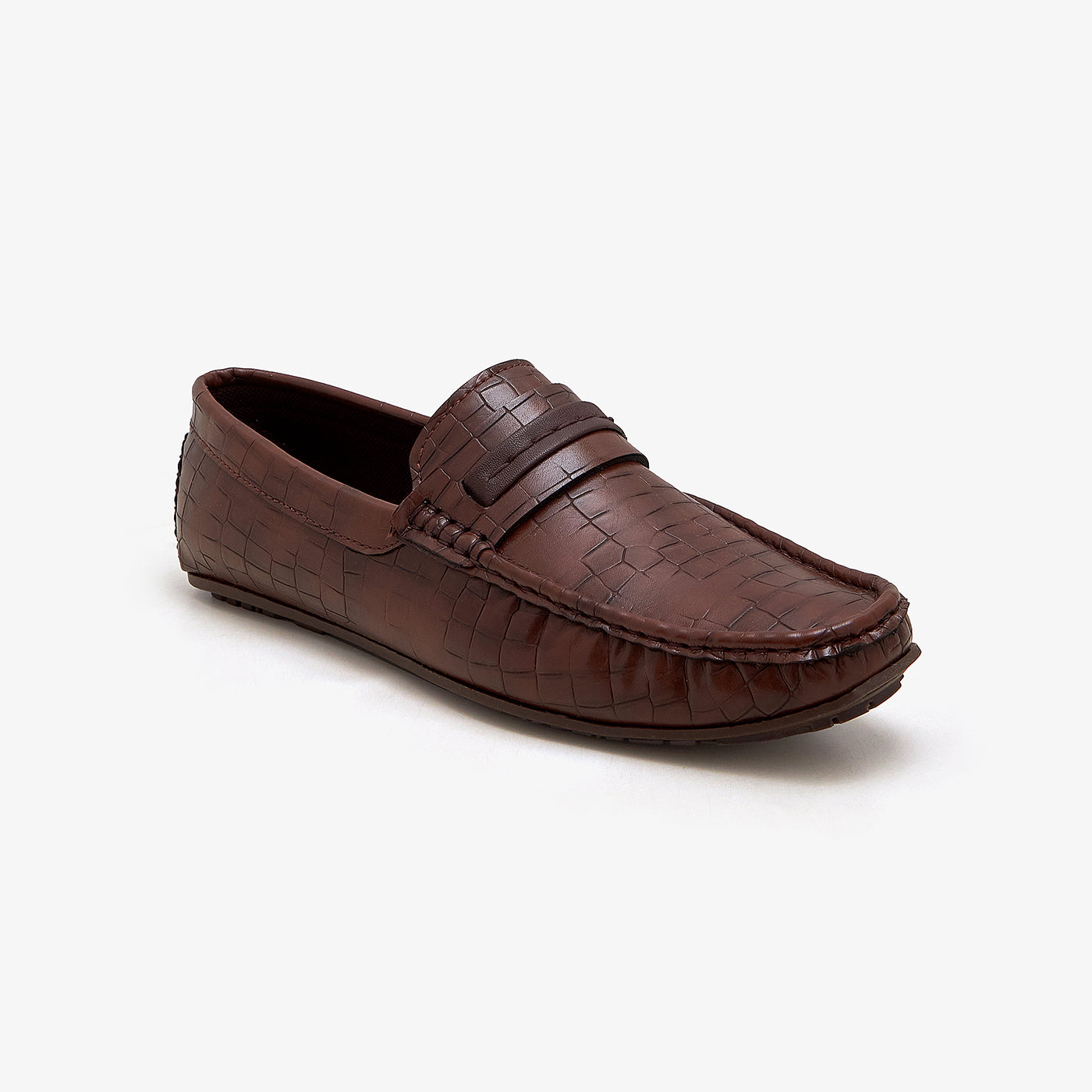 Brown shoes loafers leather