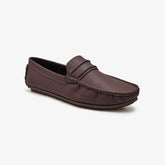 men's brown leather loafers