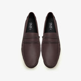 men's brown leather loafers