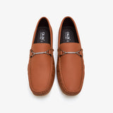 brown leather slip on shoes mens by calza