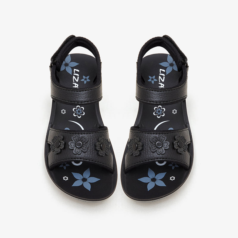 Girls' Floral Sandals
