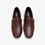 Brown shoes loafers leather