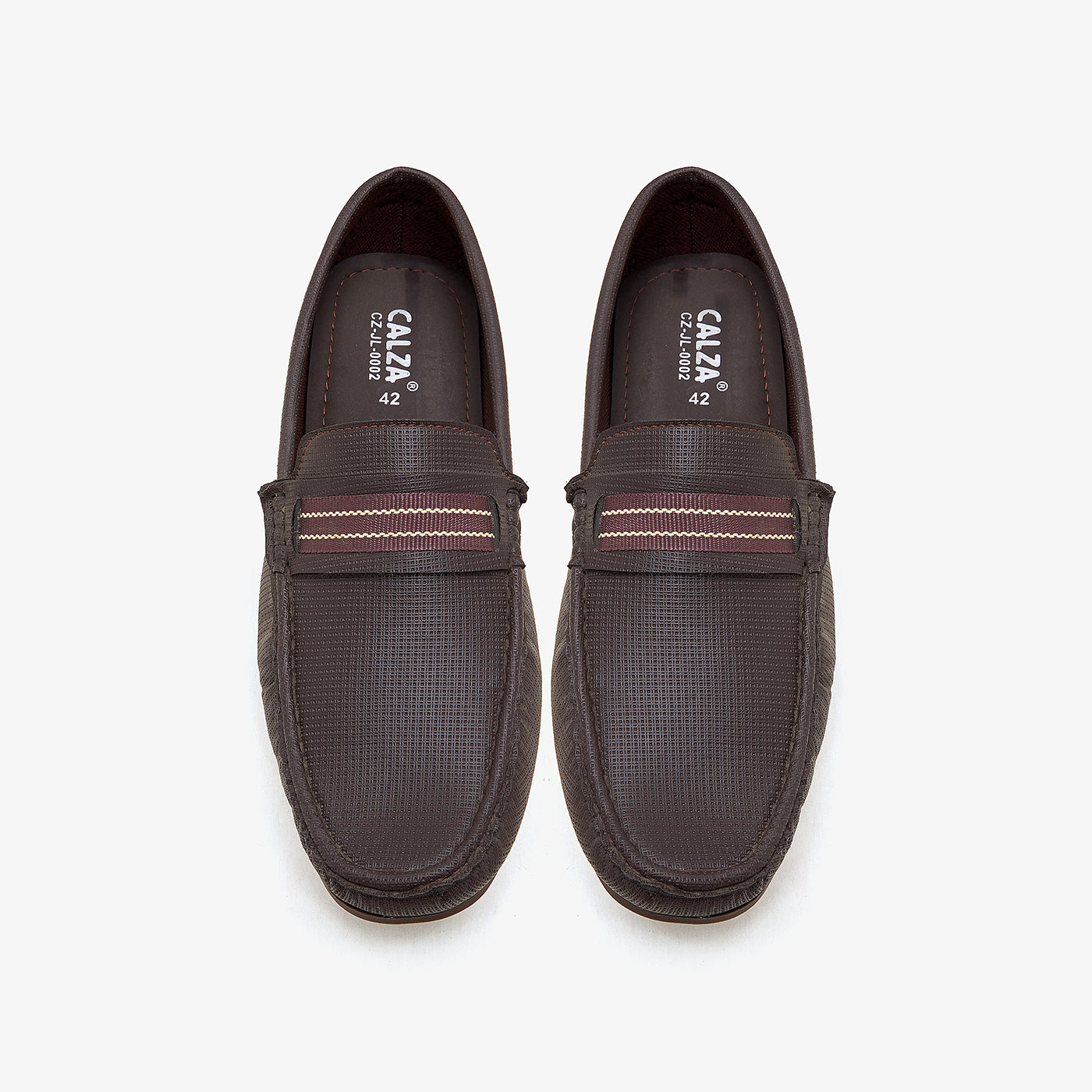 brown loffer shoes for men by calza