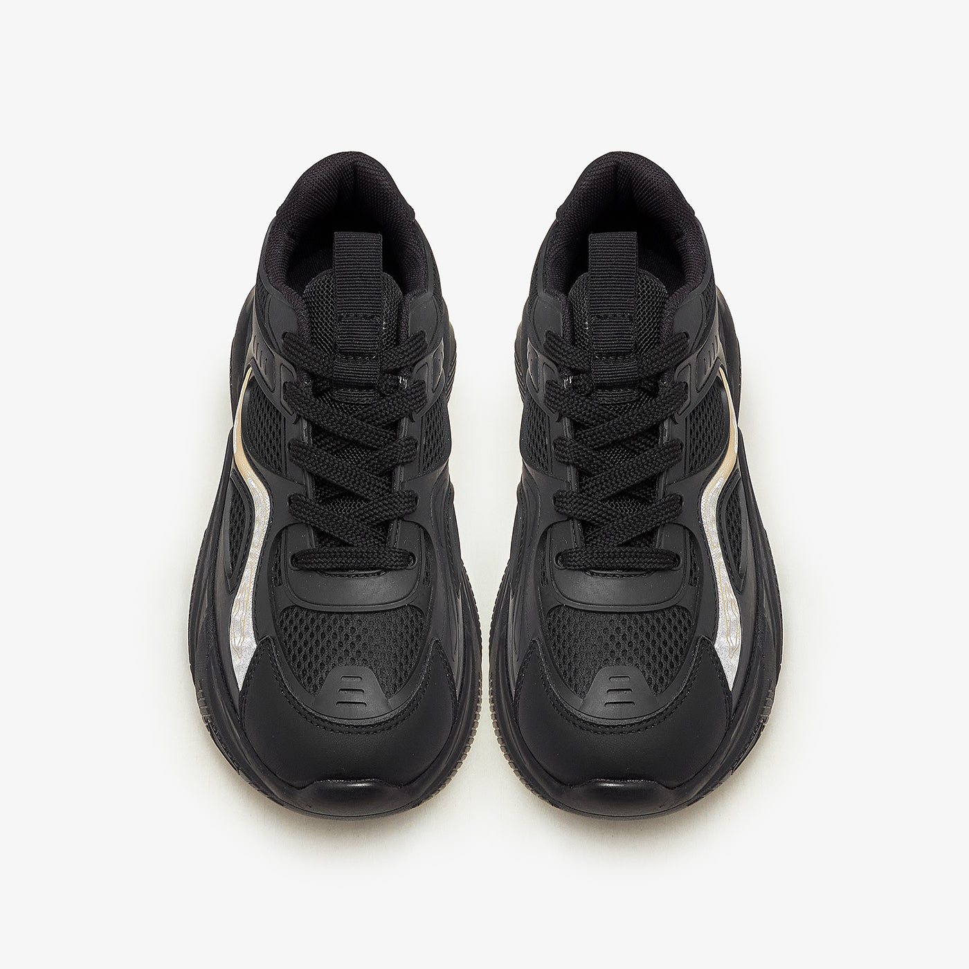 black sneakers shoes for women by calza