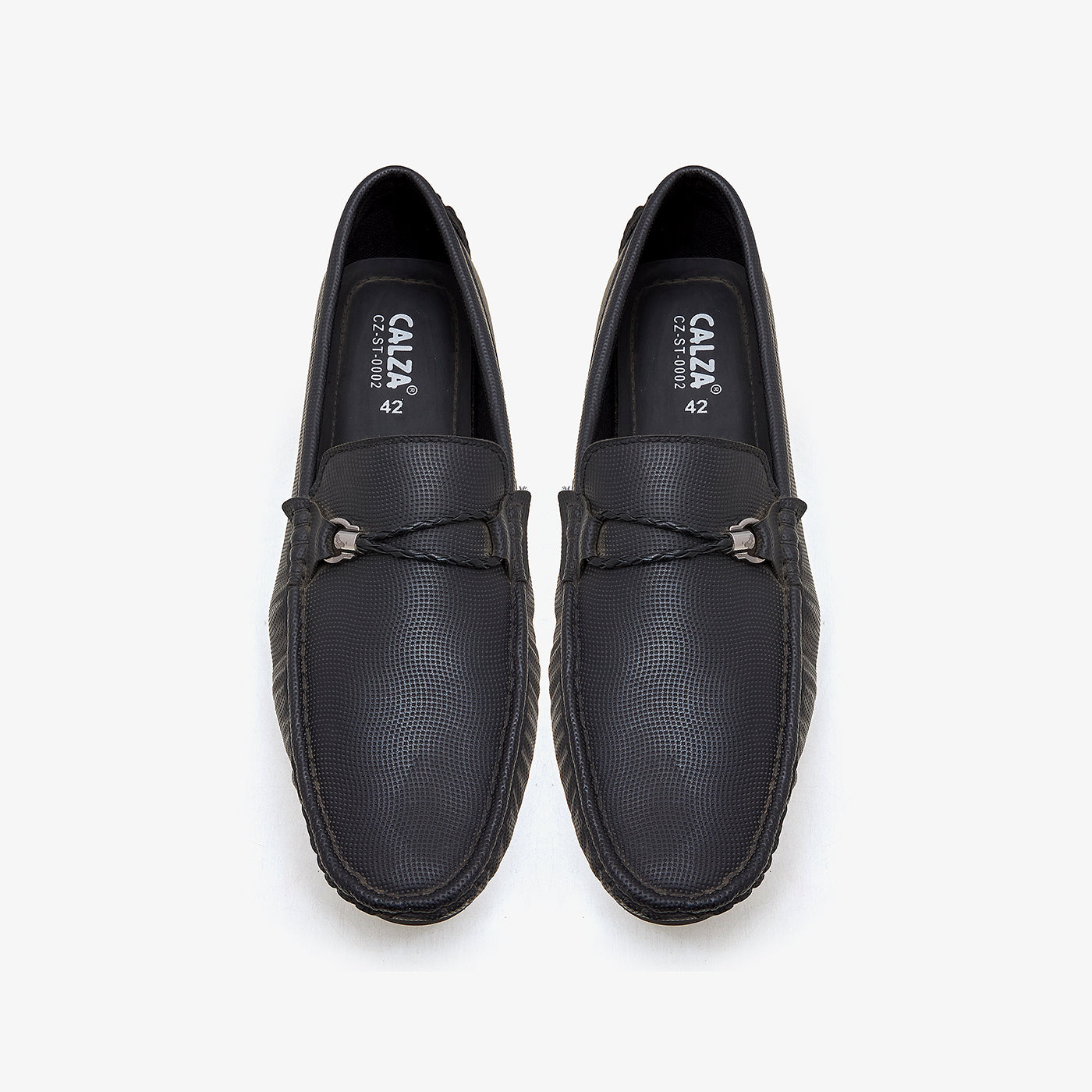 black leather slip on shoes mens