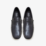 black loafers for men by calza
