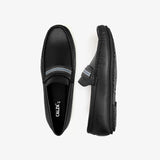 mens black leather loafers by calza
