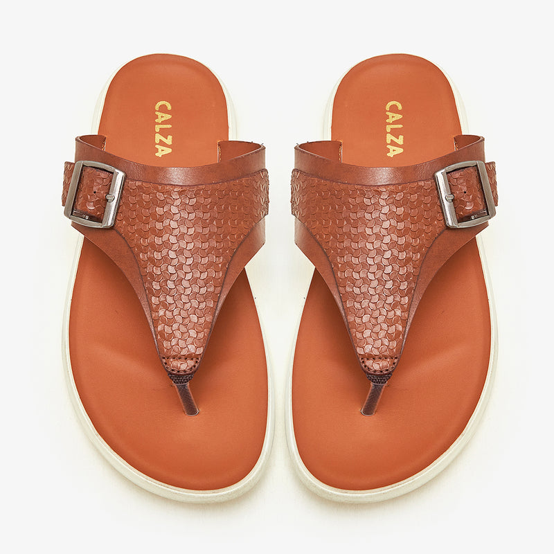 Men's Patterned Chappals