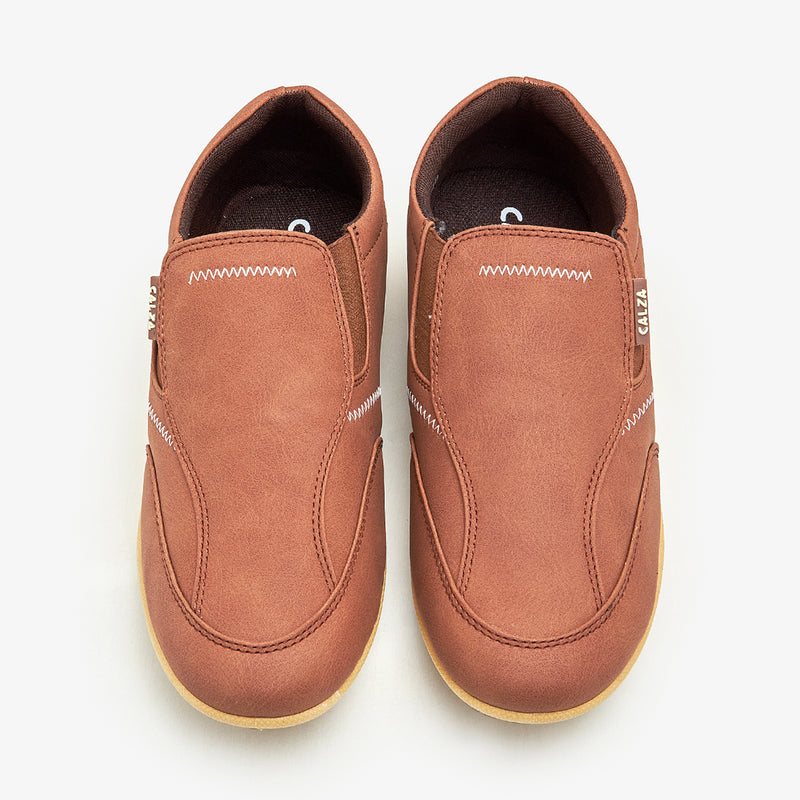 men's leather slip on shoes casual