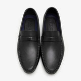 black branded loafers for men by calza
