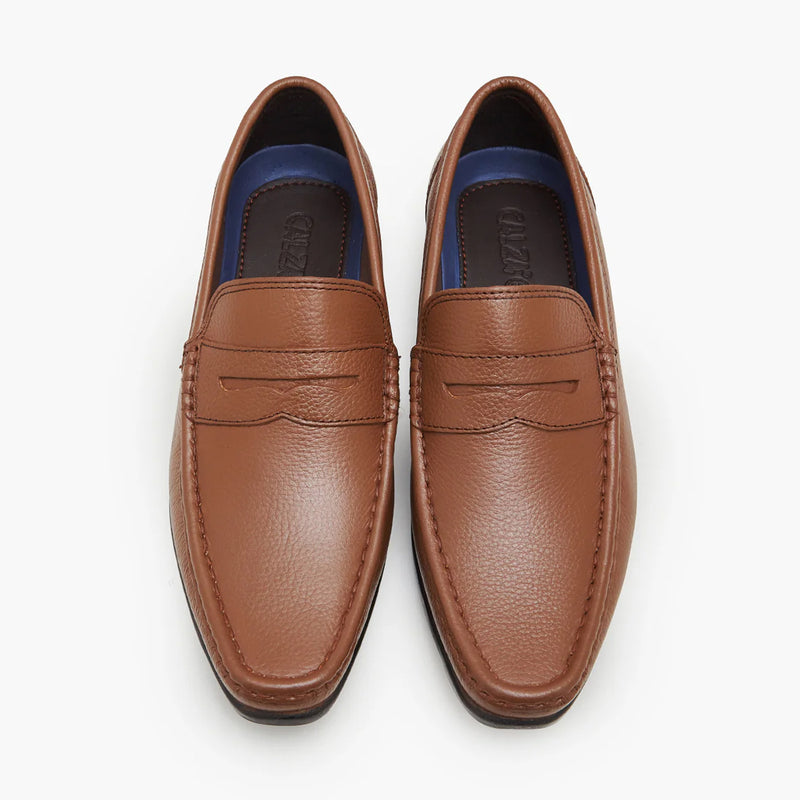 mens brown loafers