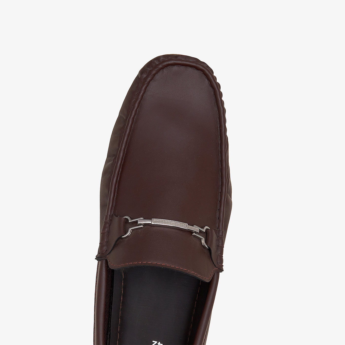 mens brown slip on loafers buckled