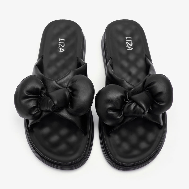 Women's Cushioned Bow Slides