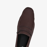 men's brown leather loafers