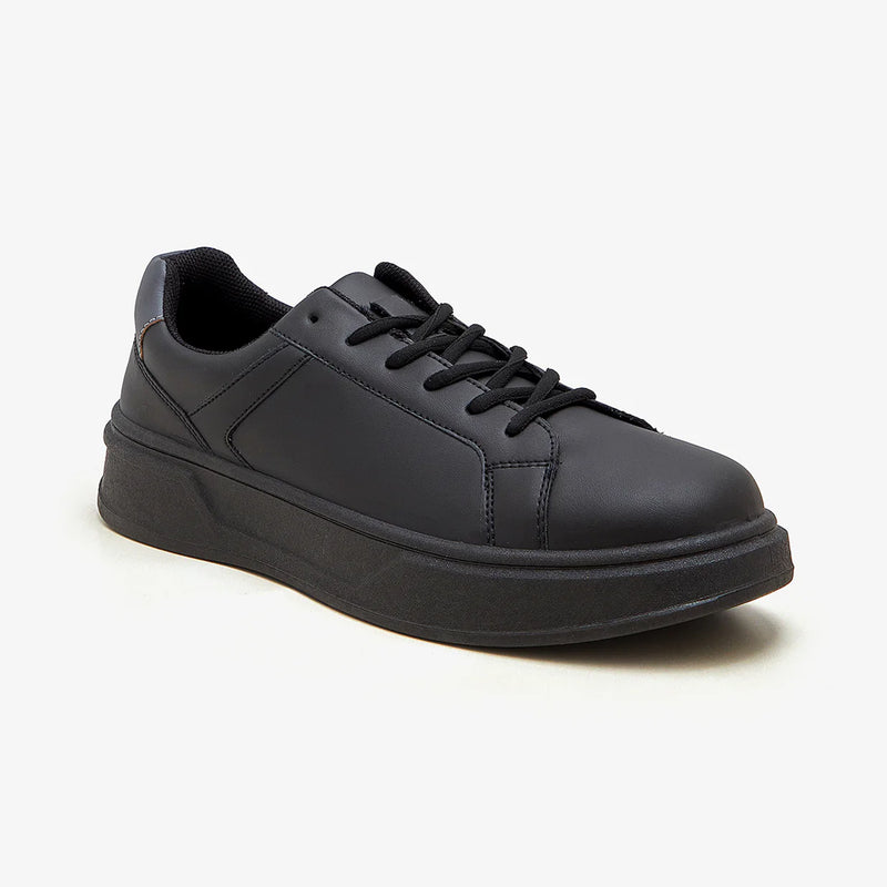 black sneakers