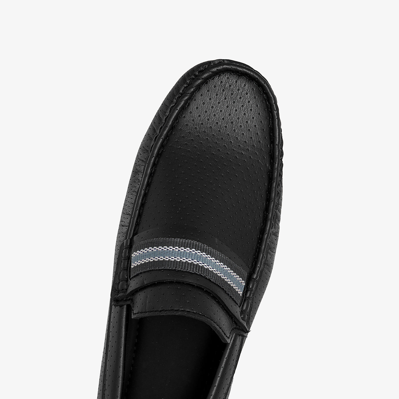 mens black leather loafers by calza