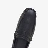 black formal loafers by calza