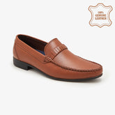 men's brown leather loafers