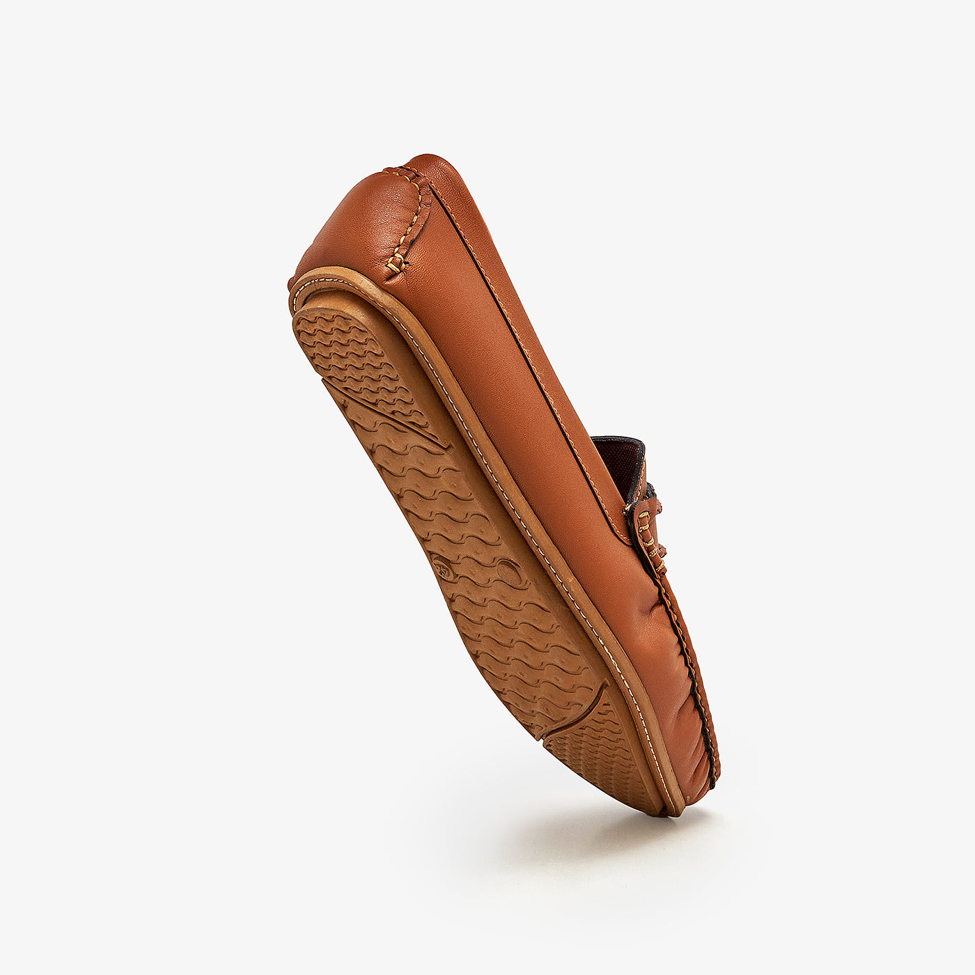 brown leather slip on shoes mens