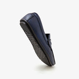 blue mens leather loafers by calza