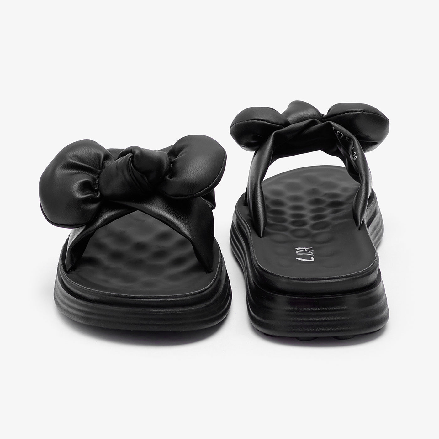 Women's Cushioned Bow Slides