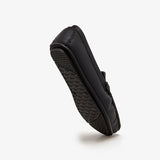 black leather slip on shoes mens