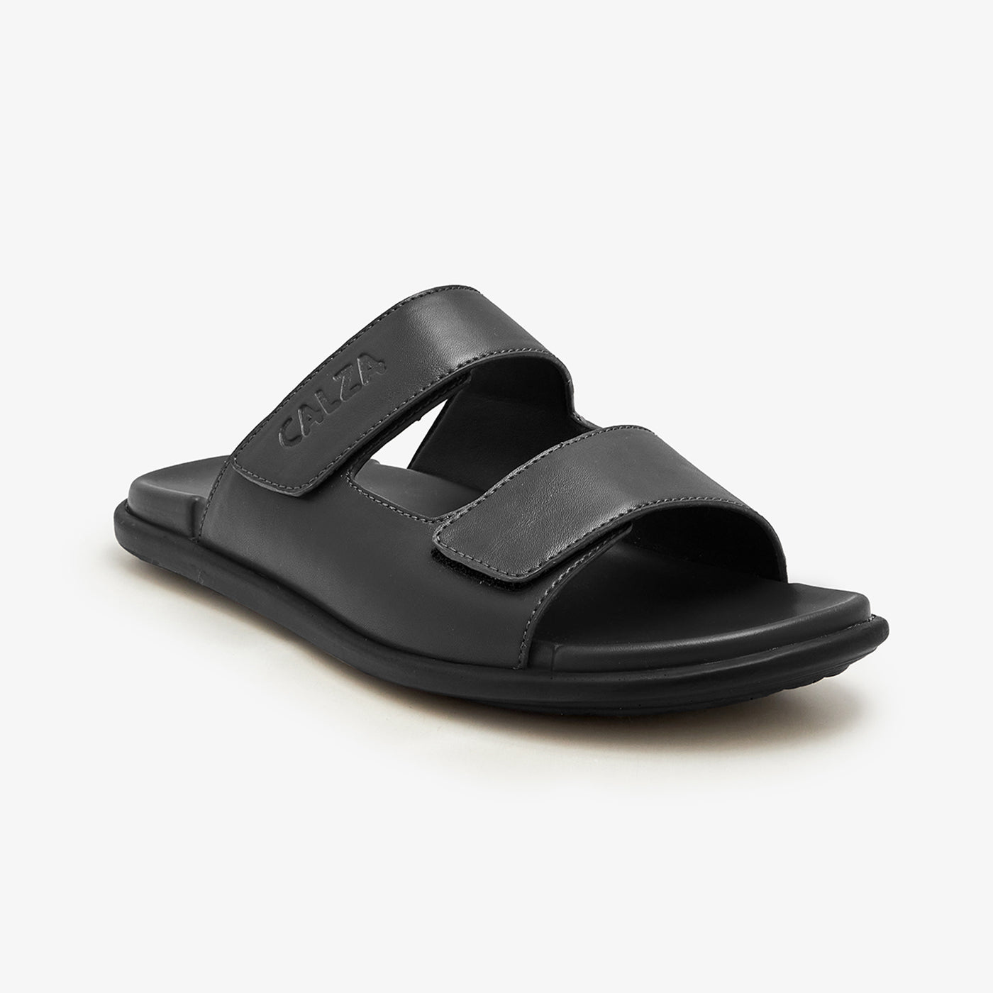 Black Leather New Design Chappal Gents Online