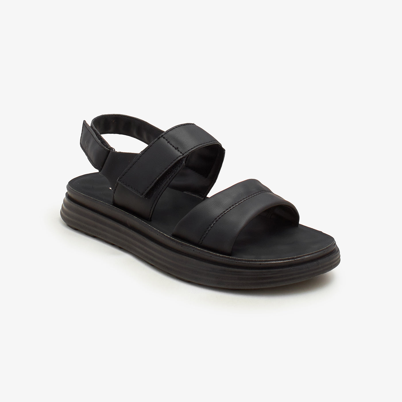 Buy Women's Flat Sandals in Black | Slip-On Summer Sandals