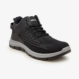Men's Black Runner Shoes by Calza