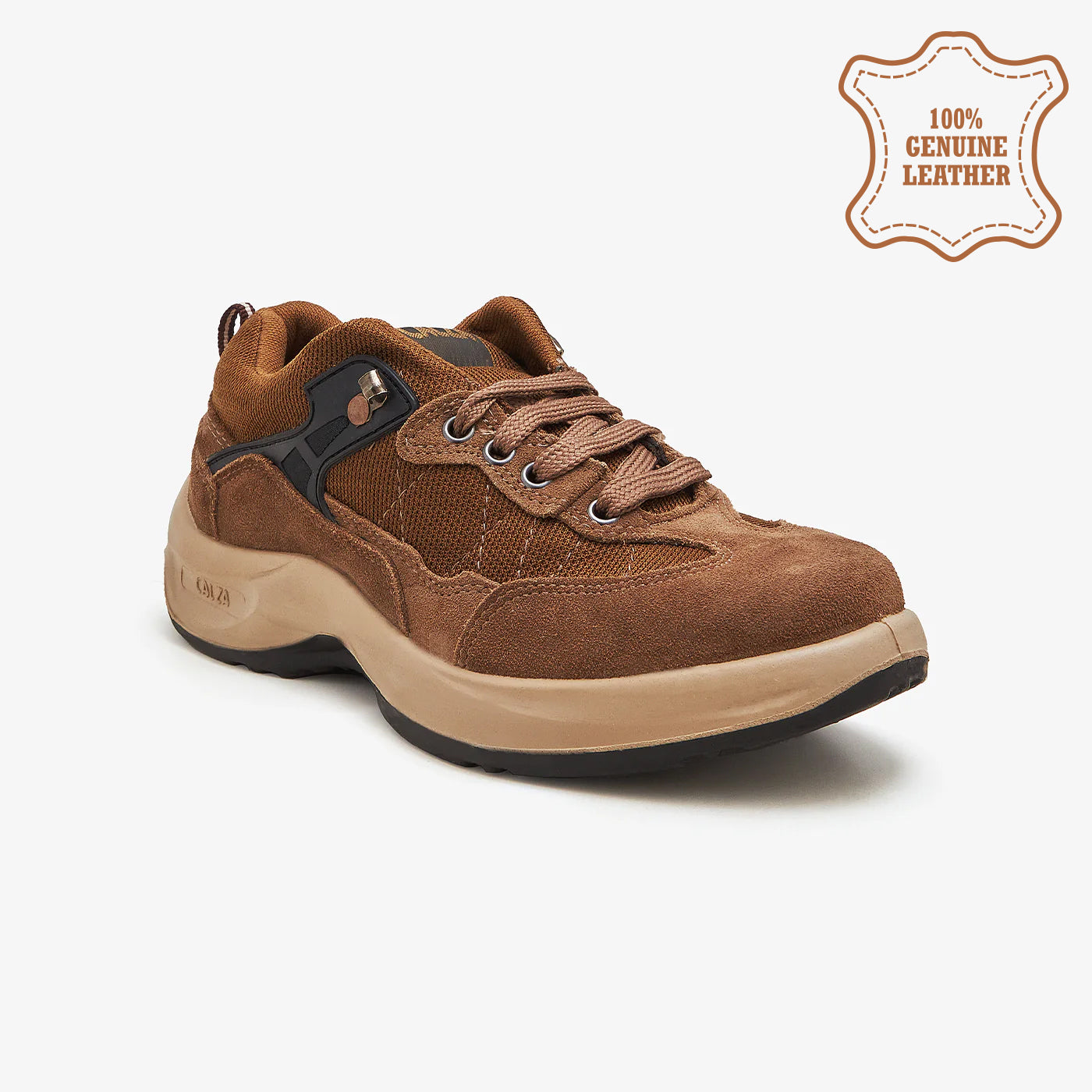 brown best running shoes by calza
