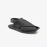 black online peshawari chappal by calza