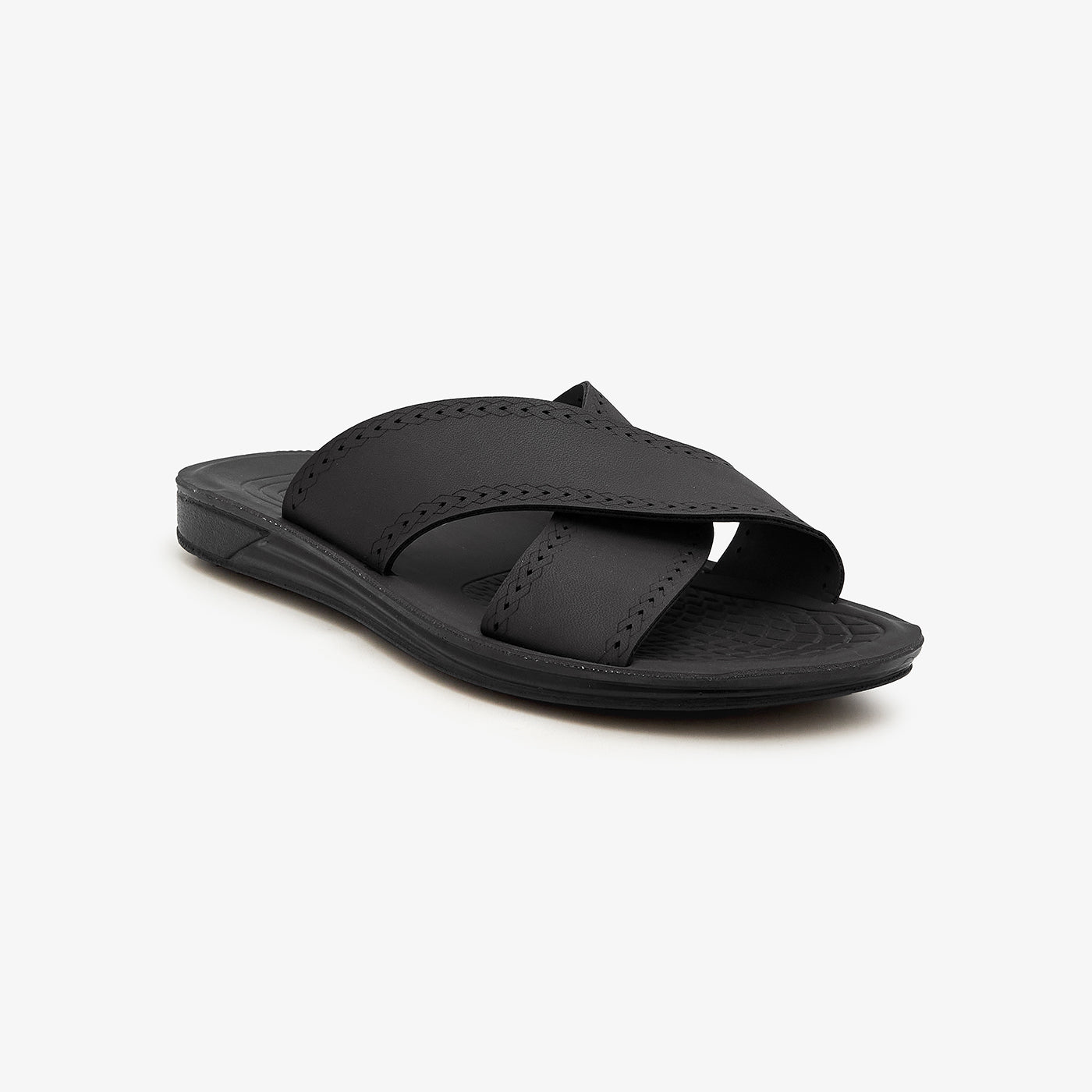 Buy BLACK Men's Daily Wear Chappals â Calza.com.pk