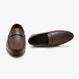 mens brown leather loafers