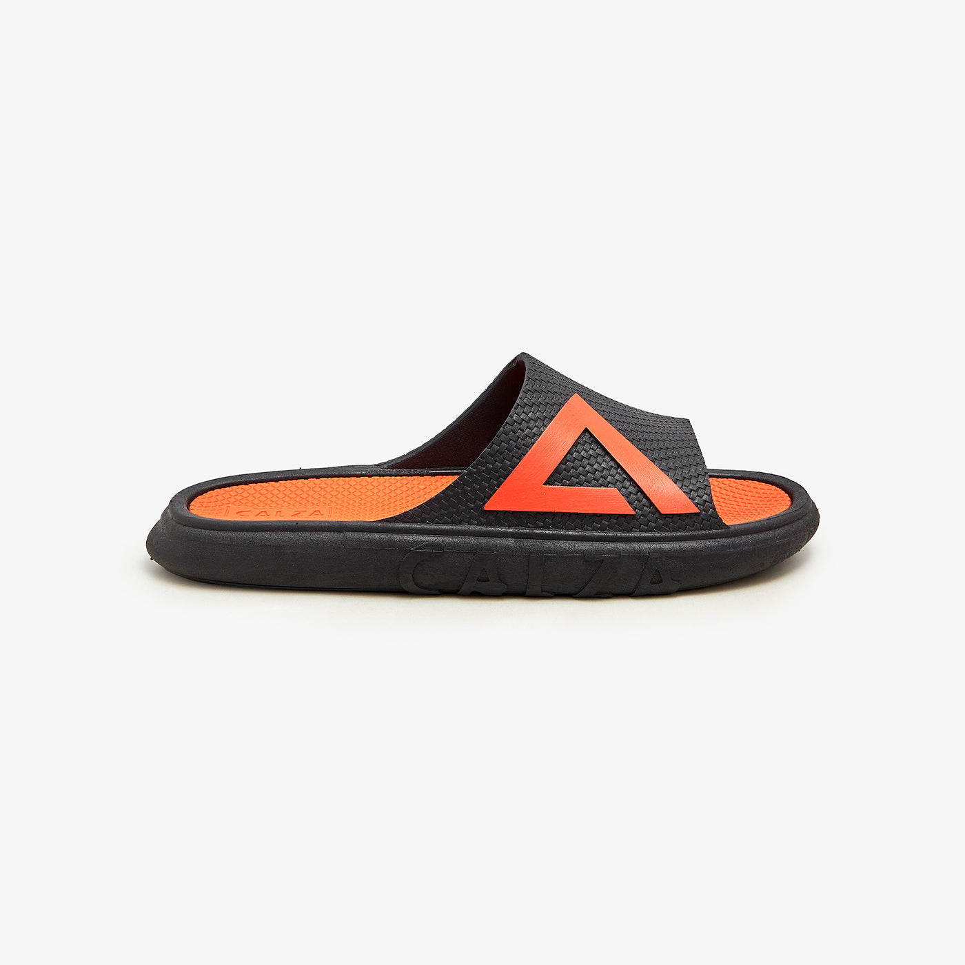 Buy BLK/ORG Men's Basic Chappals â Calza.com.pk