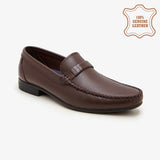 Men's Textured Leather Loafers