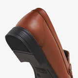 men's brown leather loafers