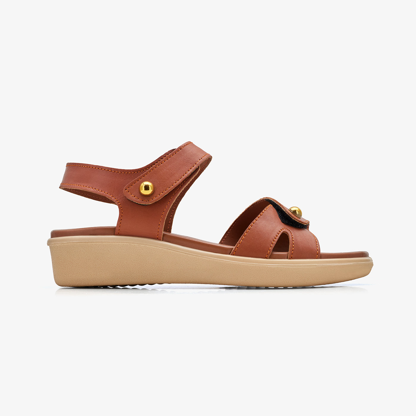 Buy Women's Wedge Sandals in Brown | Comfort Ladies Sandal​