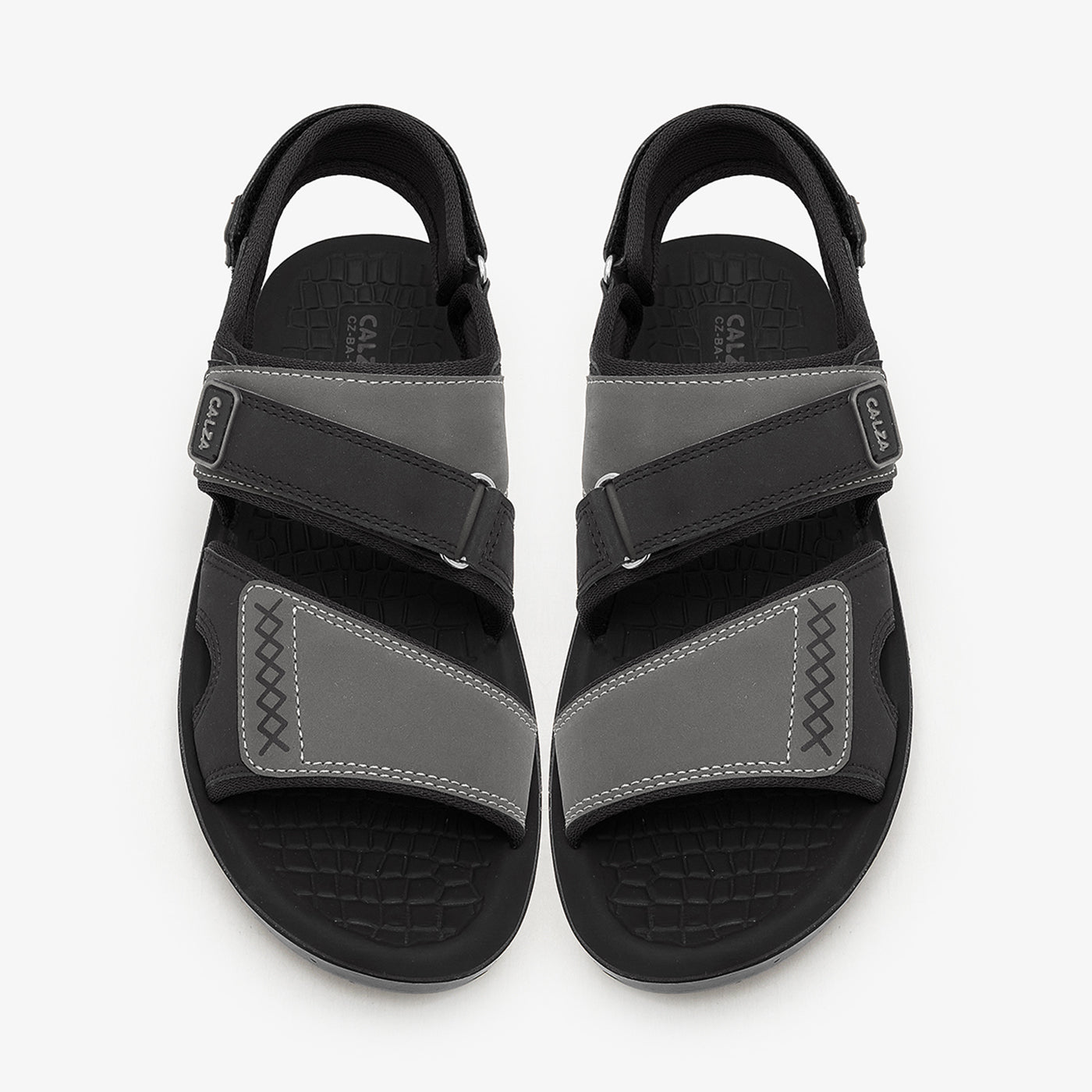 Buy Men's Double-Strap Sandals Black online in Pakistan