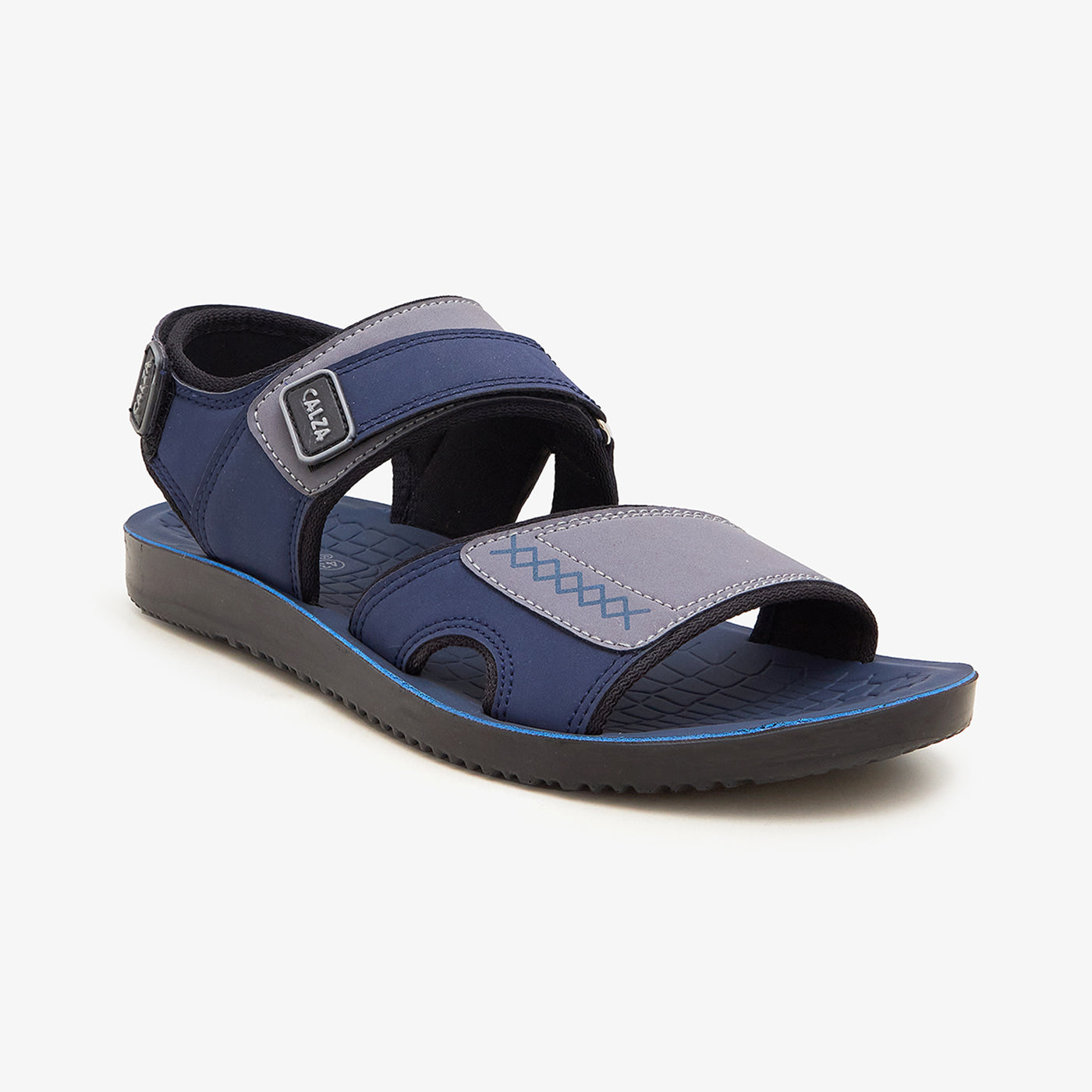 Buy Men's Double-Strap Sandals Blue | Cushioned Insole