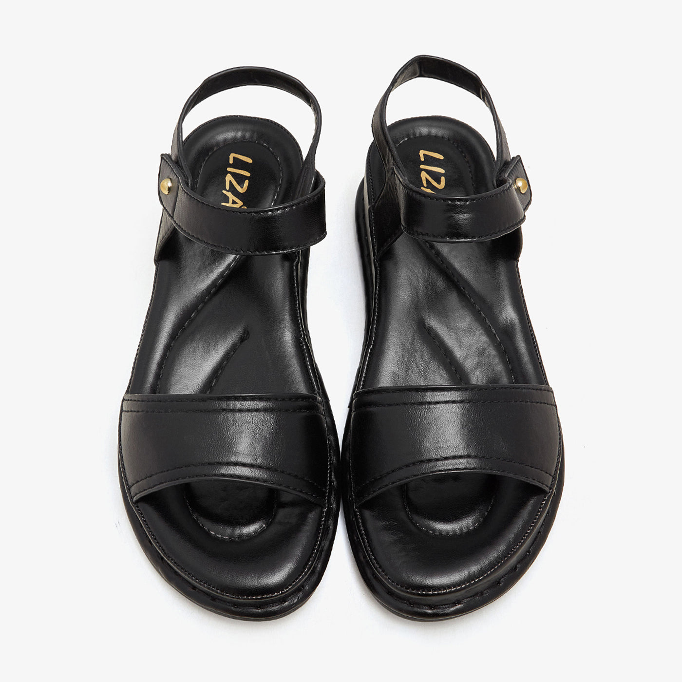 Buy Women's Comfort Sandal in Black | Cushioned Support Sandal