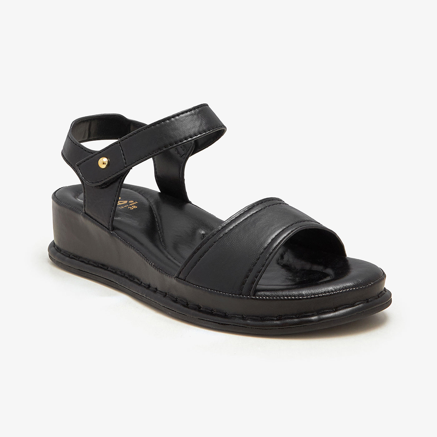 Buy Women's Comfort Sandal in Black | Cushioned Support Sandal