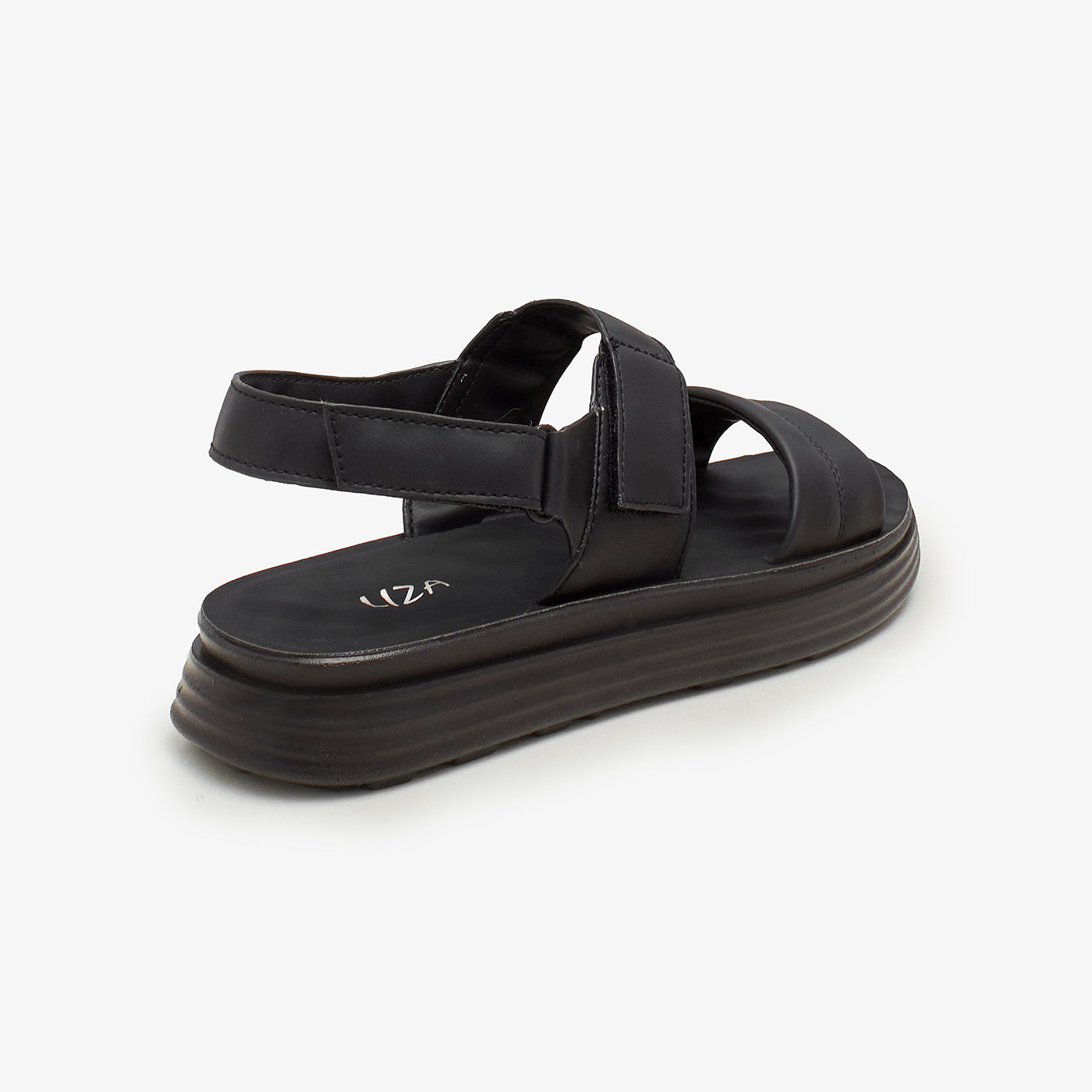 Buy Women's Flat Sandals in Black | Slip-On Summer Sandals