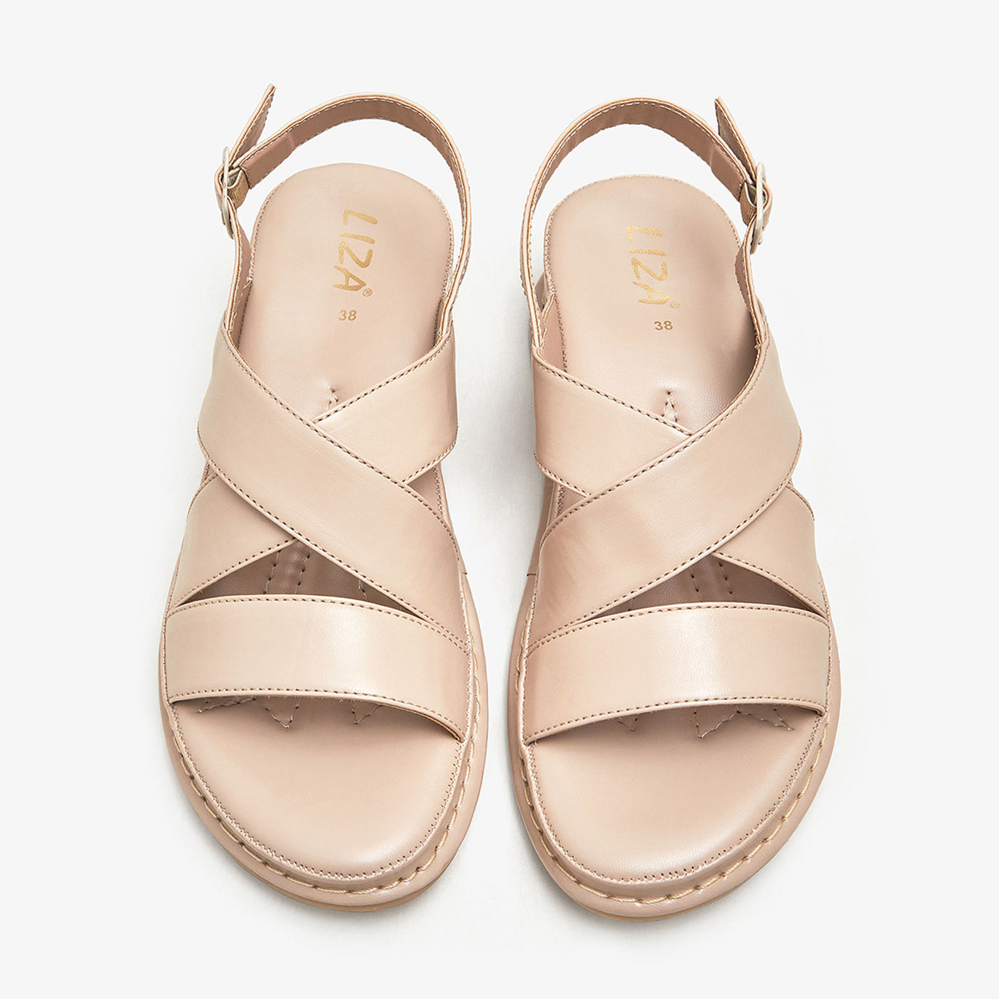 Buy Women's Stylish Sandals in Beige | Strappy Sandals