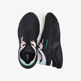 black sneakers casual footwear for women by calza
